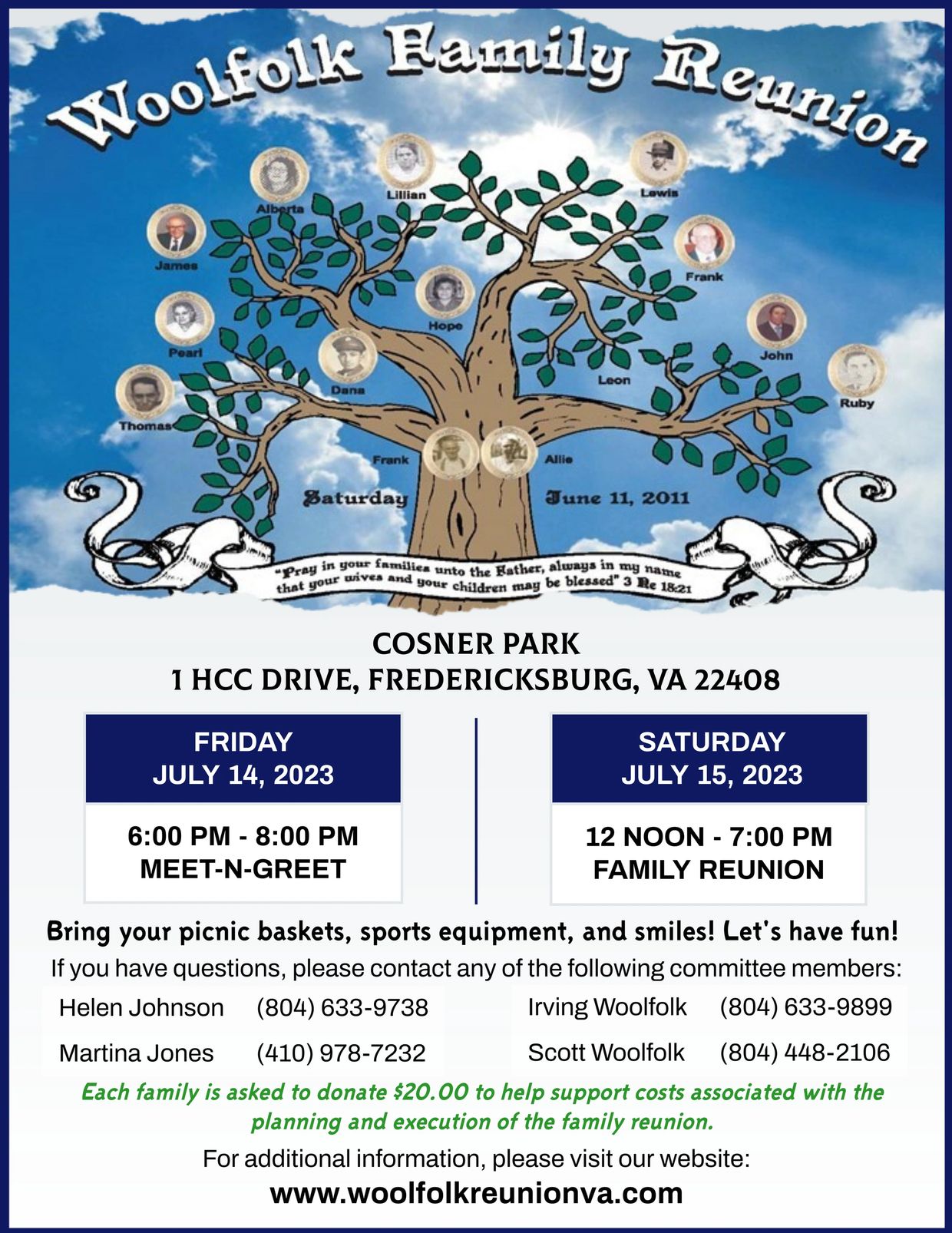 Woolfolk Family Reunion VA